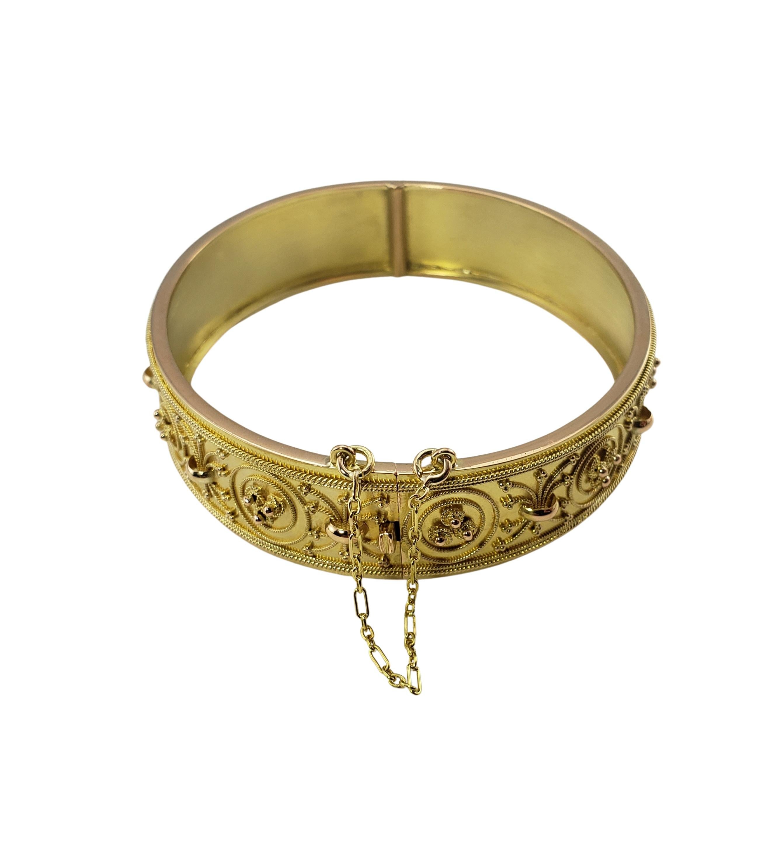 9 Karat Gelbgold-Armreif mit Scharnier 1