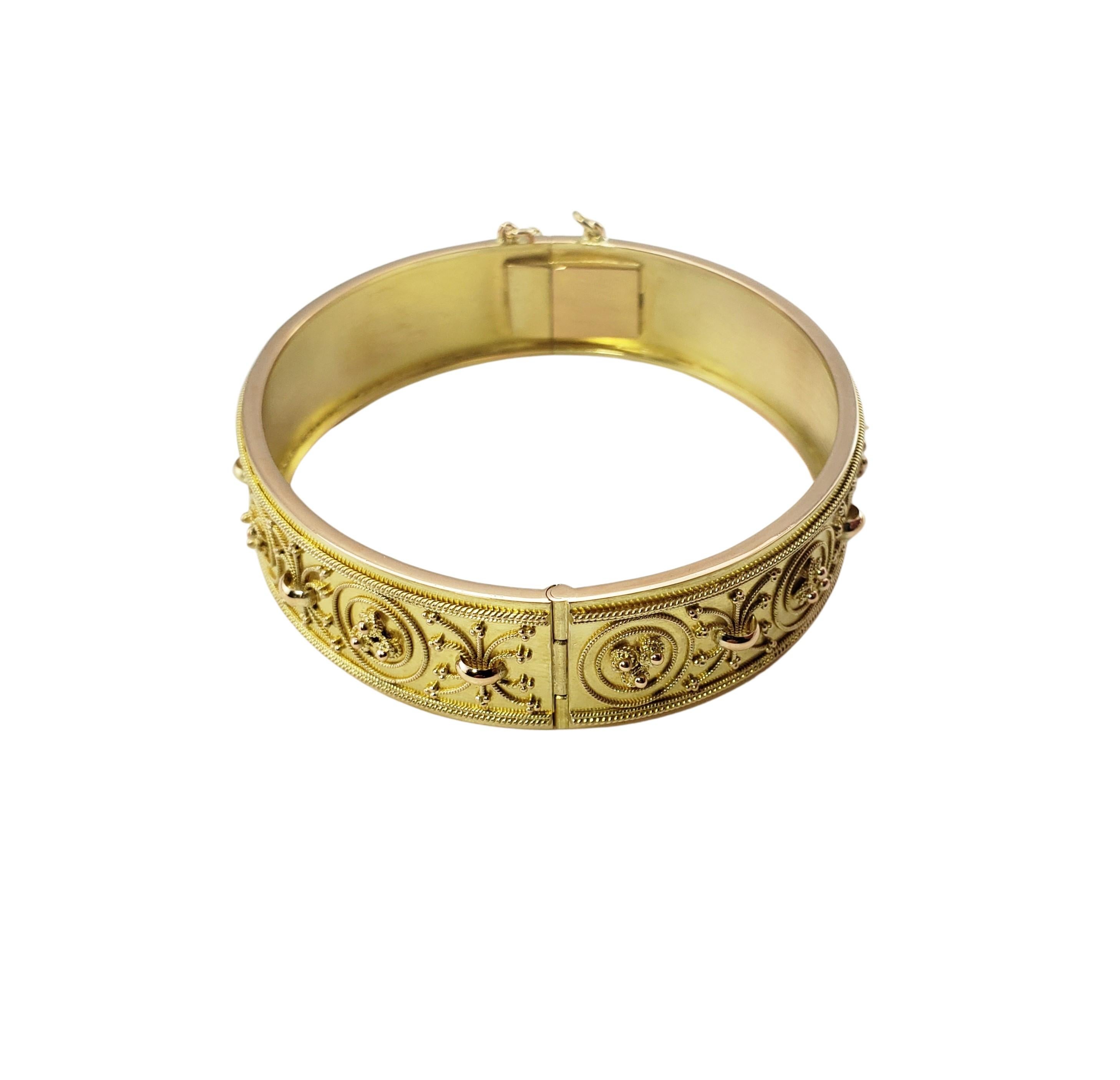 9 Karat Gelbgold-Armreif mit Scharnier 2