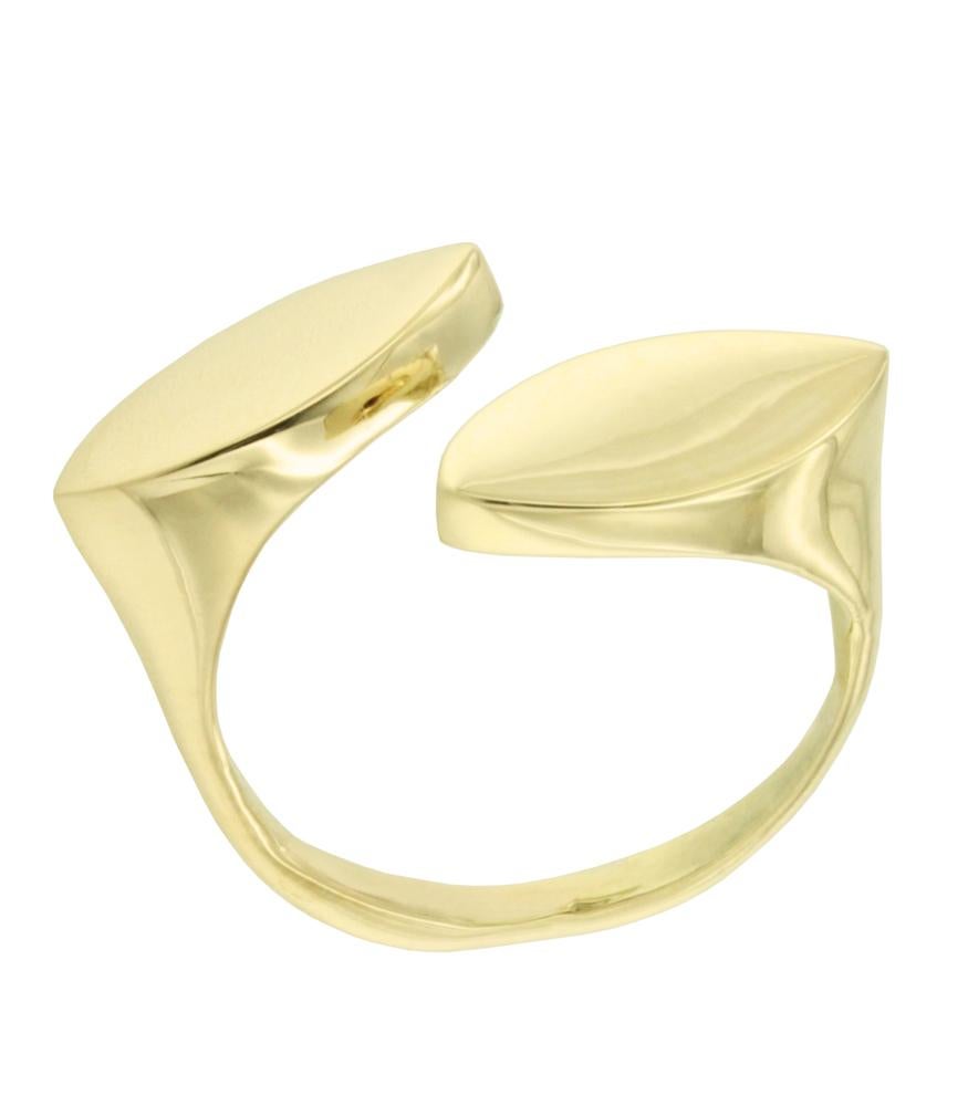 Bague de cocktail mode au design moderne et incroyable en or jaune 9 carats Neuf - En vente à GALLARATE, IT