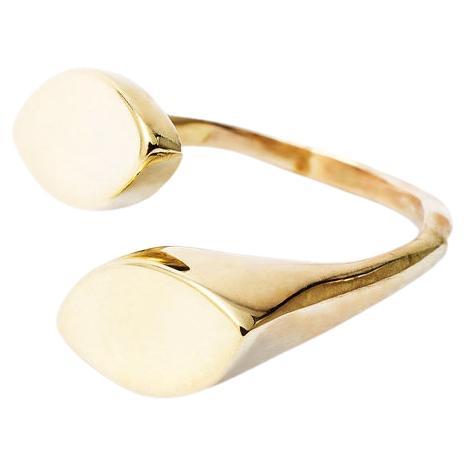 9 Kt Yellow Gold Fashion Cocktail Amazing Modern Design Fashion Ring