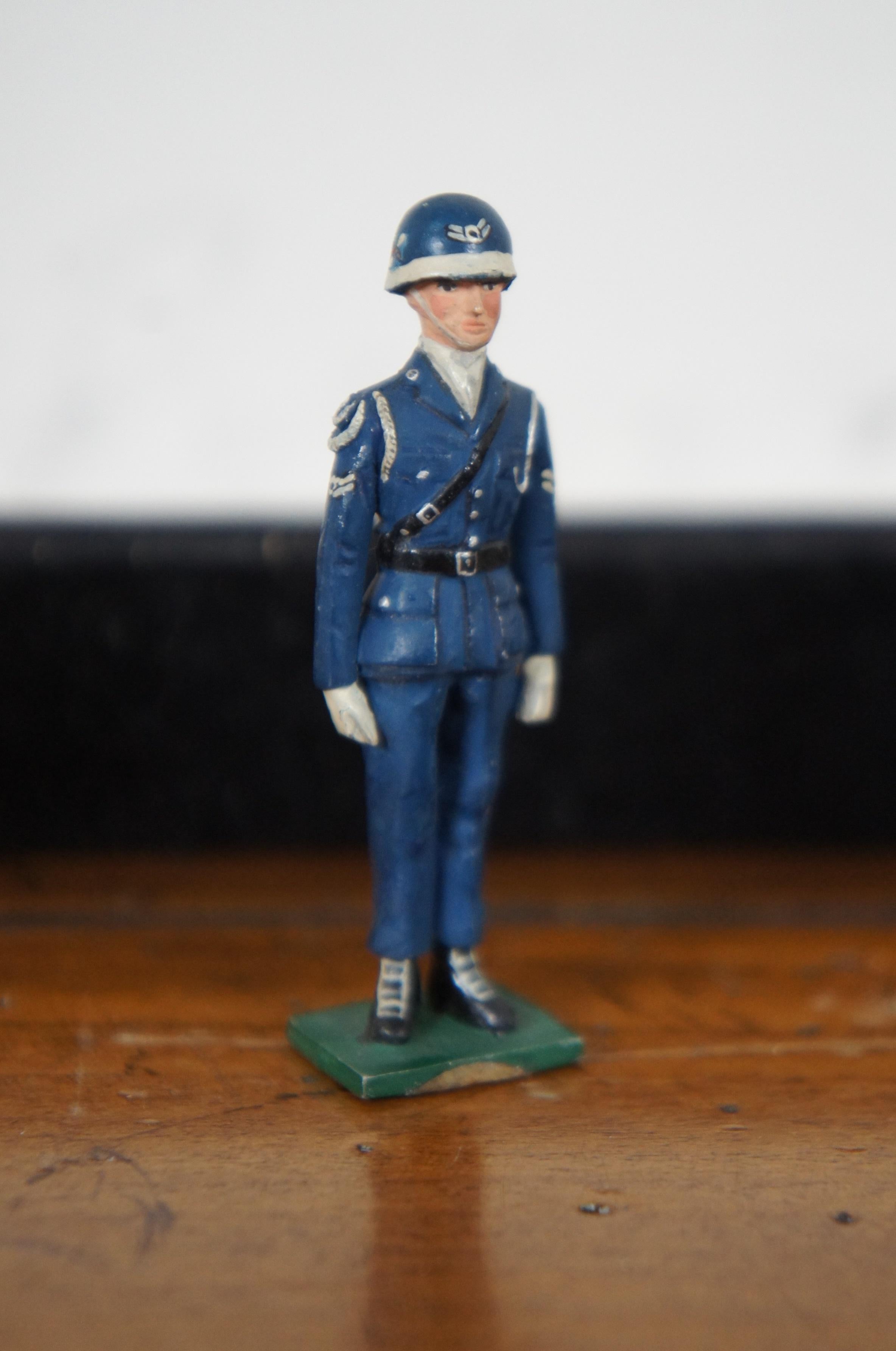 9 Lead & Pewter Military Figurines Toy Soldier Officer Stadden Greenwood Ball 3
