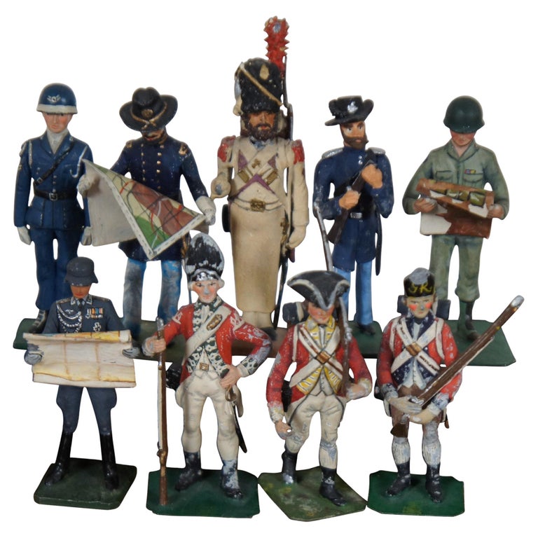 9 Lead and Pewter Military Figurines Toy Soldier Officer Stadden Greenwood  Ball 3" For Sale at 1stDibs | greenwood and ball figures, pewter toy  soldiers, pewter soldiers