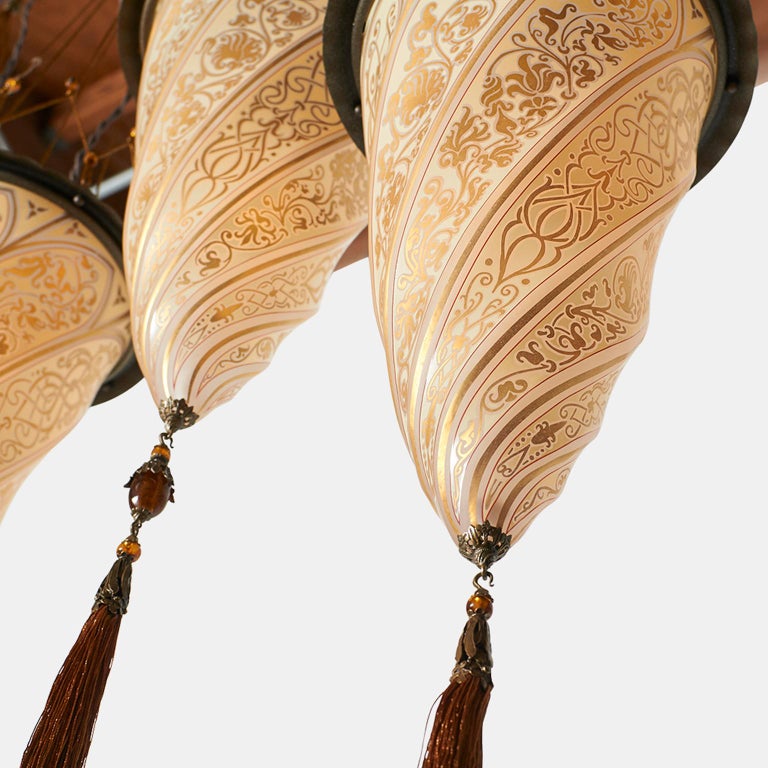 9 Light Cescendello Chandelier by Fortuny In Good Condition For Sale In San Francisco, CA