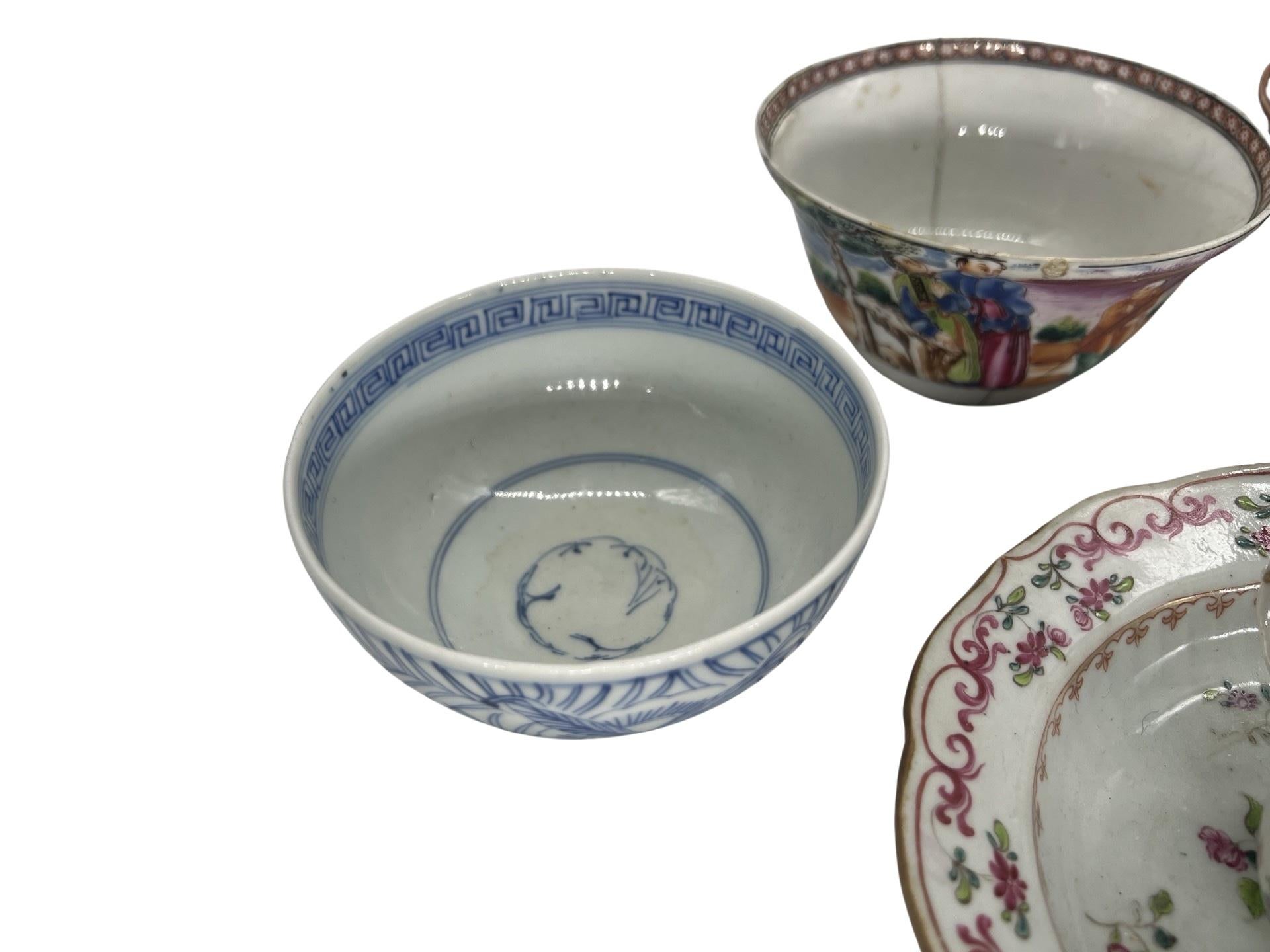 9 Pc, Chinese Export Porcelain Instant Starter Collection Including Armorial For Sale 1