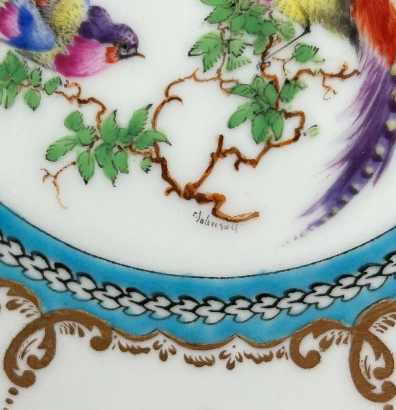 9 Royal Worcester for Tiffany & Co. Porcelain Dessert Plates Artist Signed, 1925 1