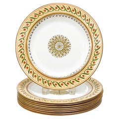 9 Tiffany Le Tallec Private Stock Porcelain Dinner Plates in Directoir