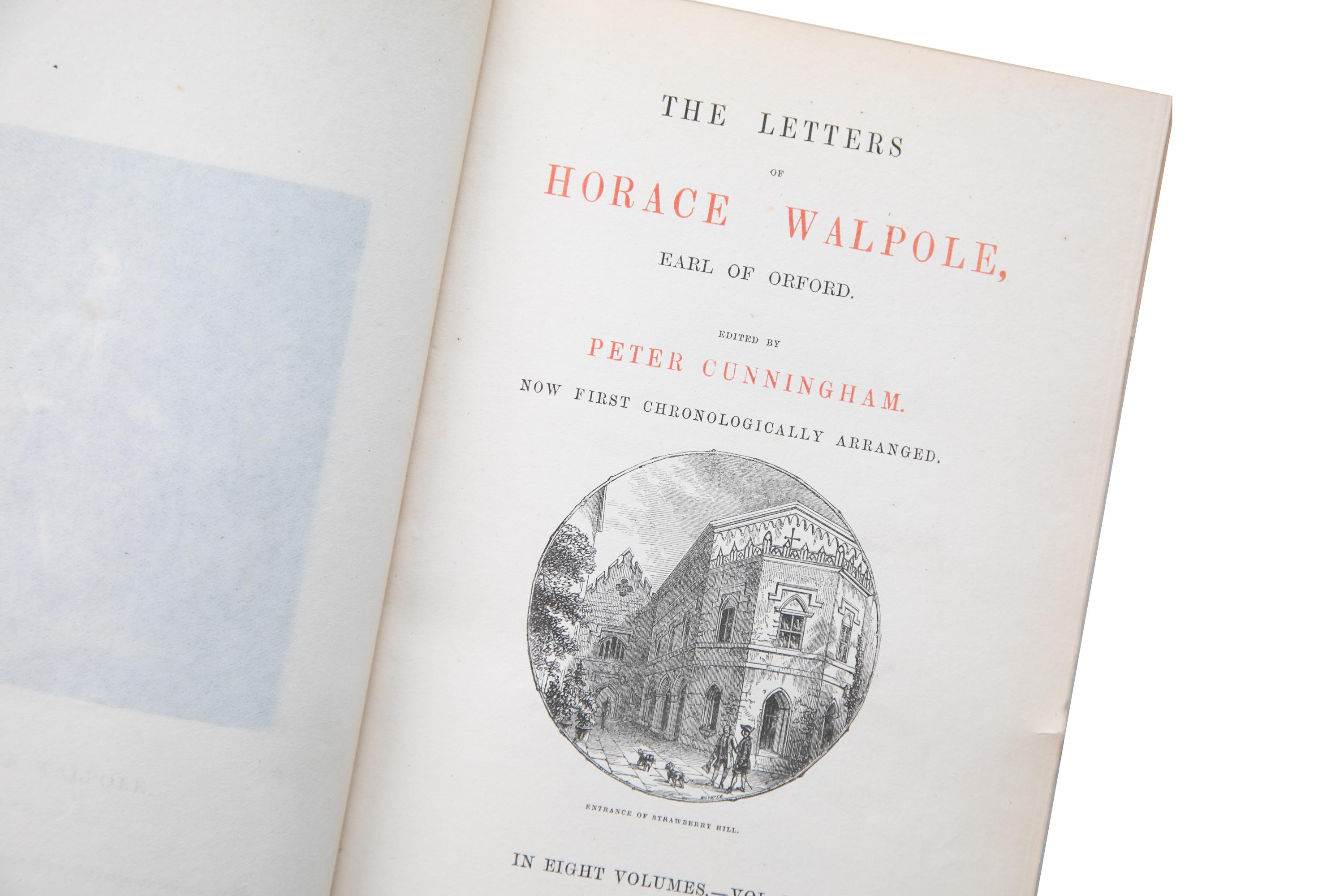 English 9 Volumes. Horace Walpole, The Letters. For Sale