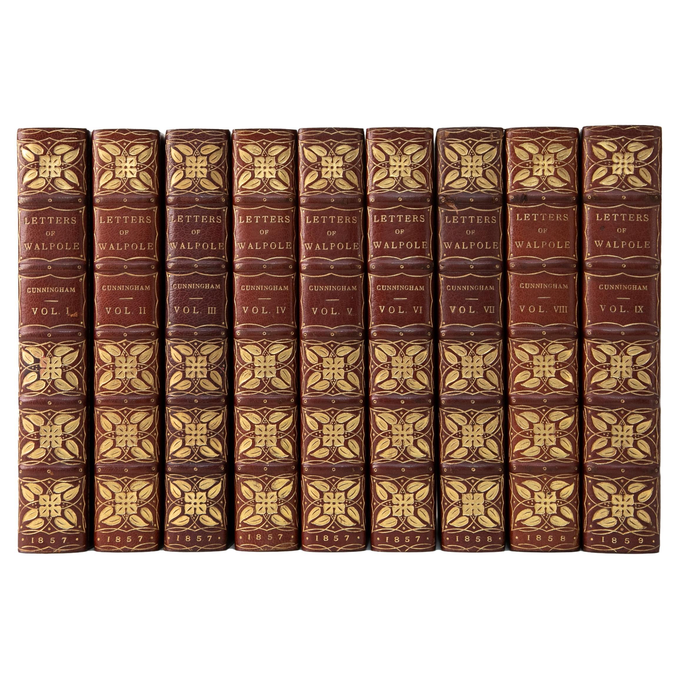 9 Volumes. Horace Walpole, The Letters.