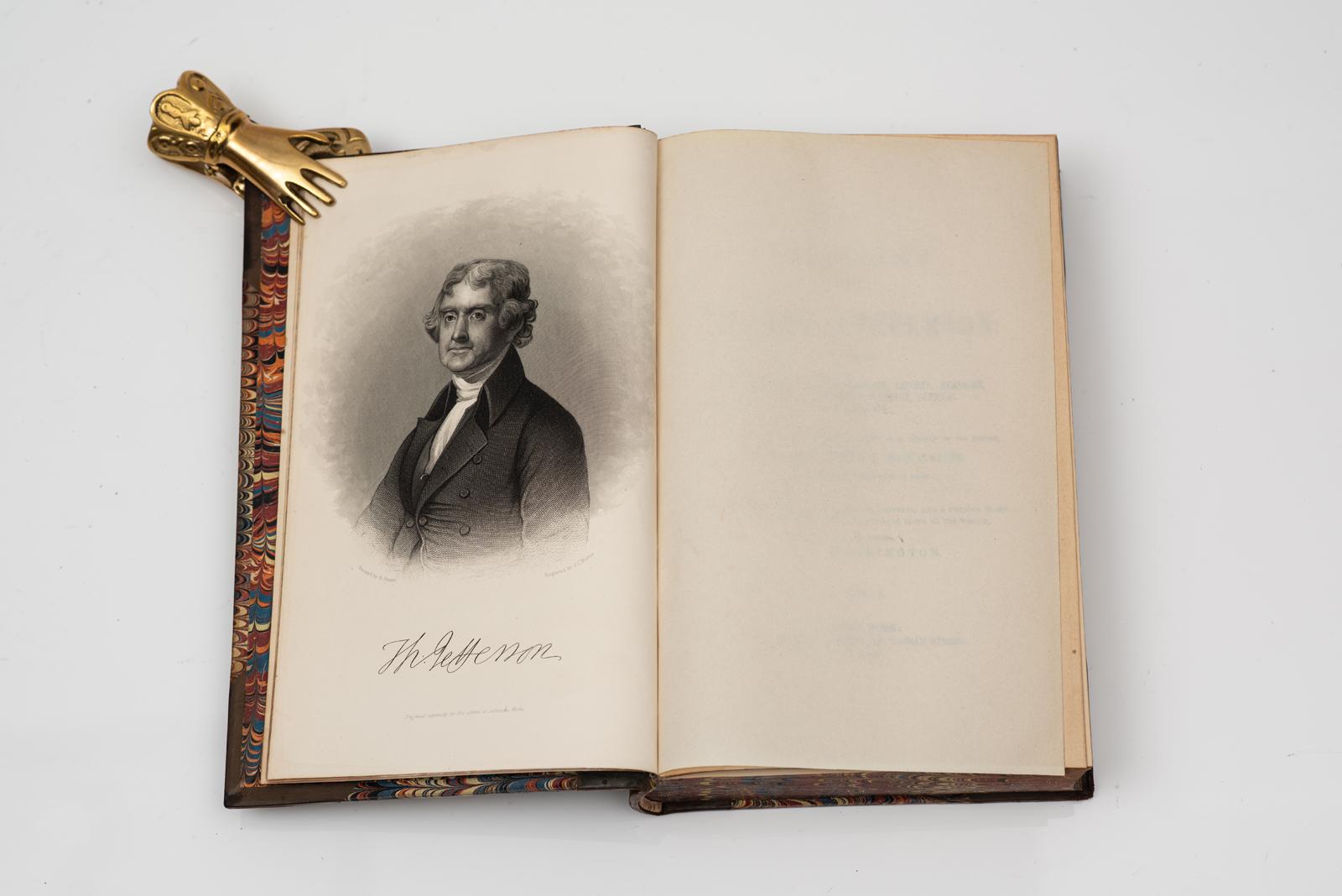 9 Volumes. Thomas Jefferson. The Writings In Good Condition For Sale In New York, NY