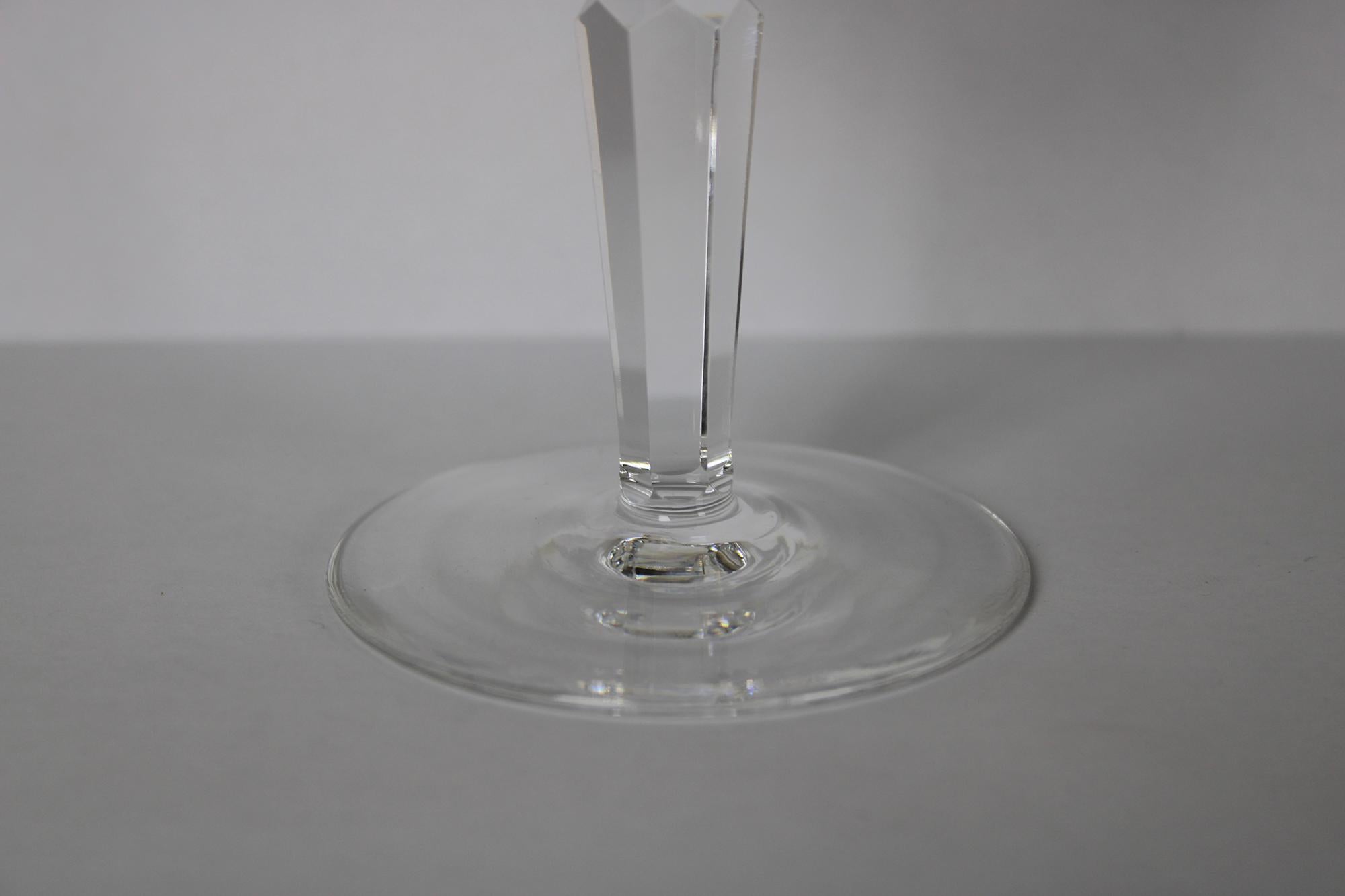 20th Century 9 Waterford Sheila Cut Crystal Champagne Tall Sherbet Aperitif Digestif Glasses