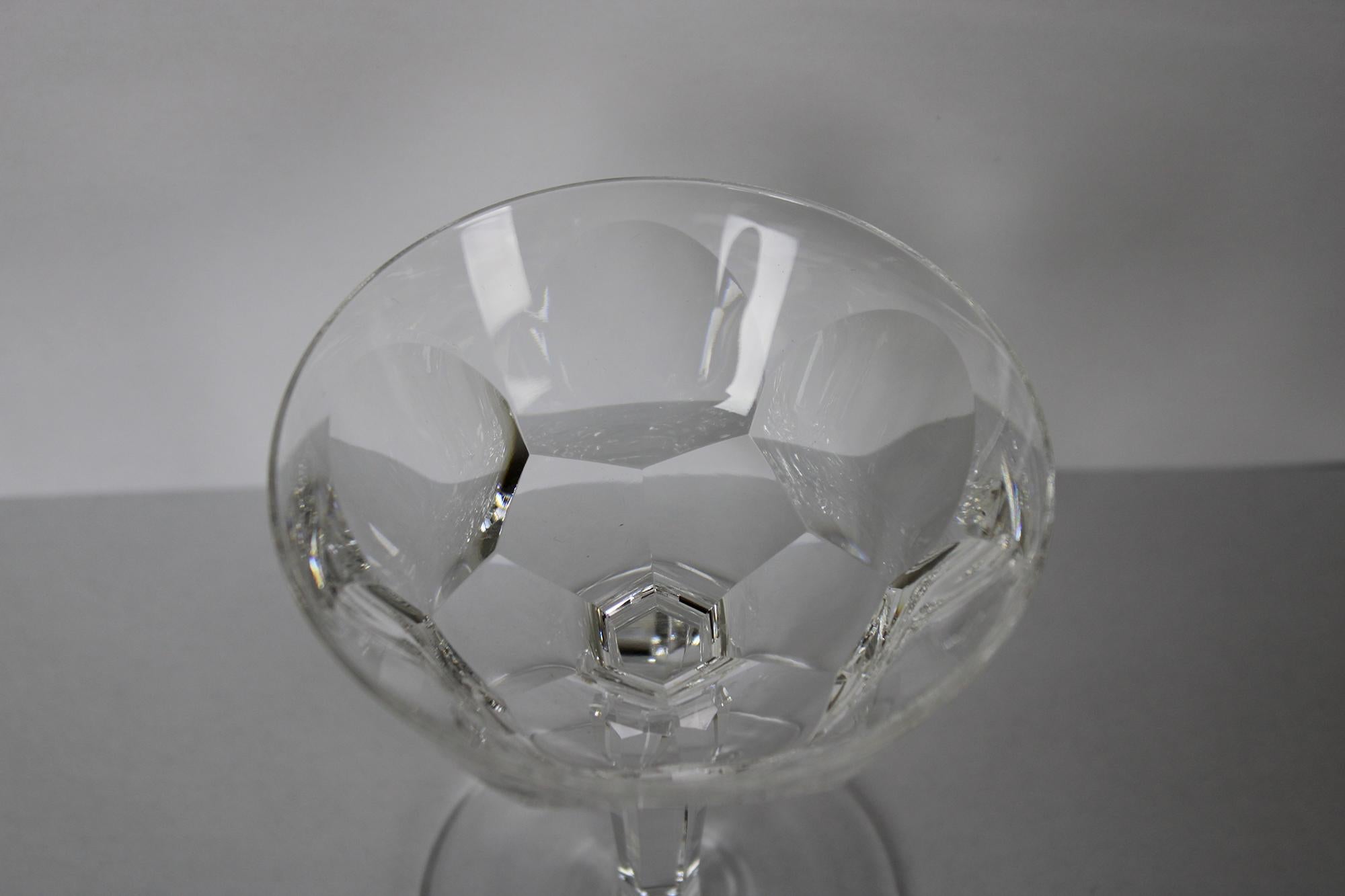 9 Waterford Sheila Cut Crystal Champagne Tall Sherbet Aperitif Digestif Glasses 1
