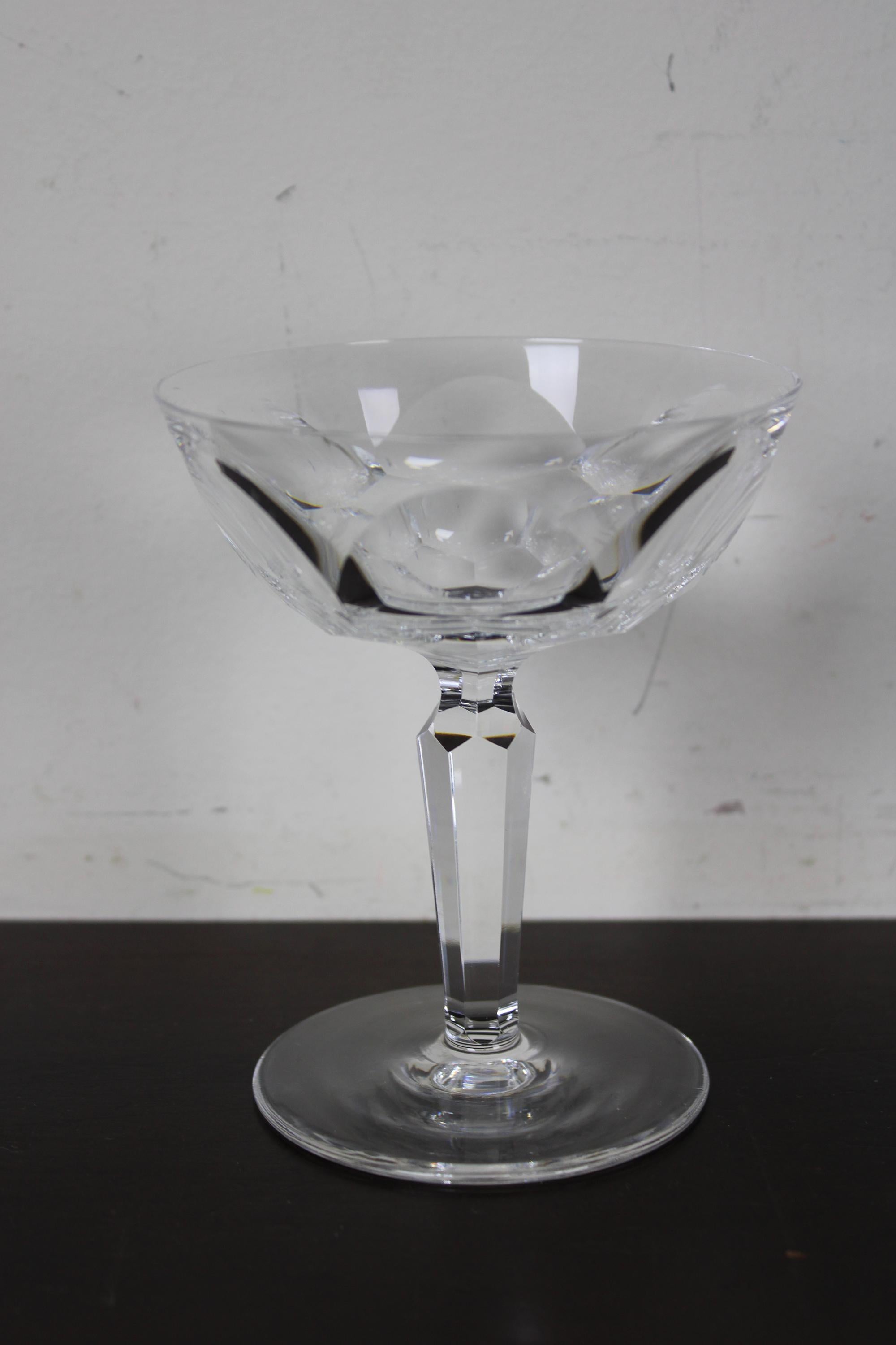 9 Waterford Sheila Cut Crystal Champagne Tall Sherbet Aperitif Digestif Glasses 4