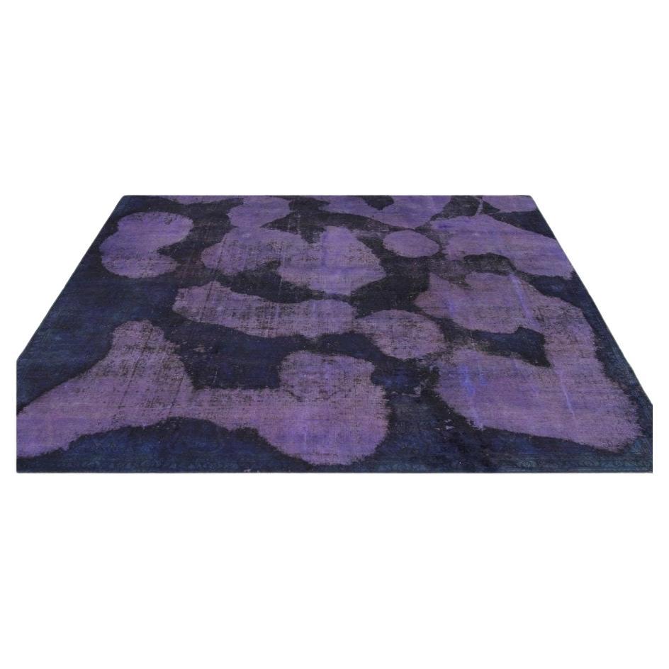 9' x 10' Overdyed Area Rug For Sale