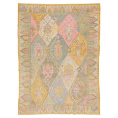 9 x 12 21. Jahrhundert Sultanabad Wolle Teppich mit Multicolor Geometrische Design