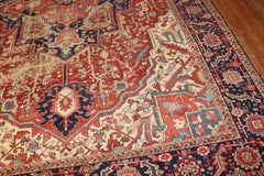 10 x 13 Foot Room Size Antique Heriz Rug 'No Reserve'