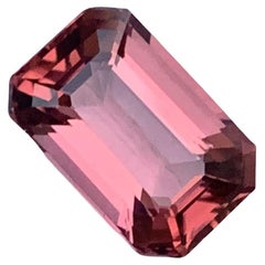 9.0 Carat AAA Quality Loose Soft Pink Tourmaline Emerald Cut From Afghanistan