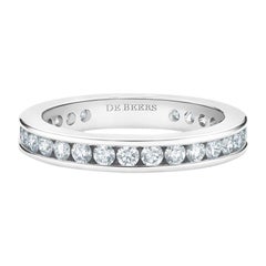 Bracelet d'éternité Debeers en platine et diamants de 0,90 carat VS F-G