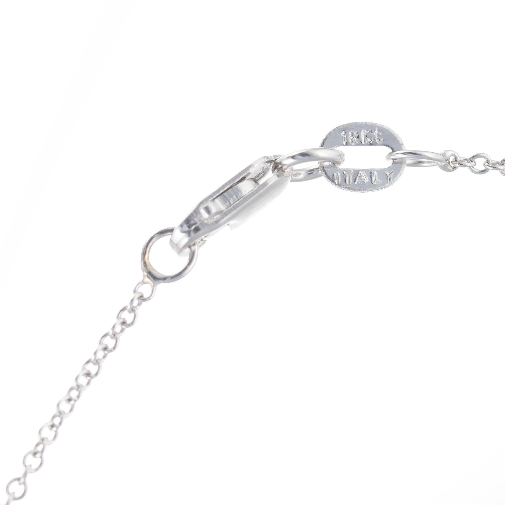 Women's .90 Carat Diamond Cross Pendant Necklace For Sale