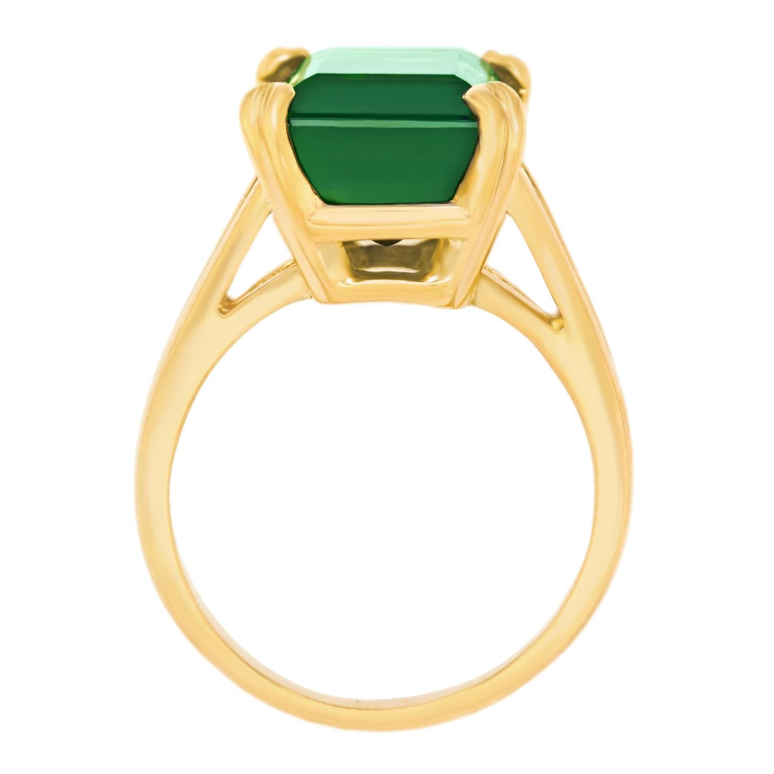 9.0 Carat Green Tourmaline Ring 3