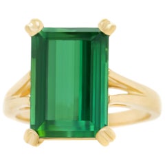 9.0 Carat Green Tourmaline Ring