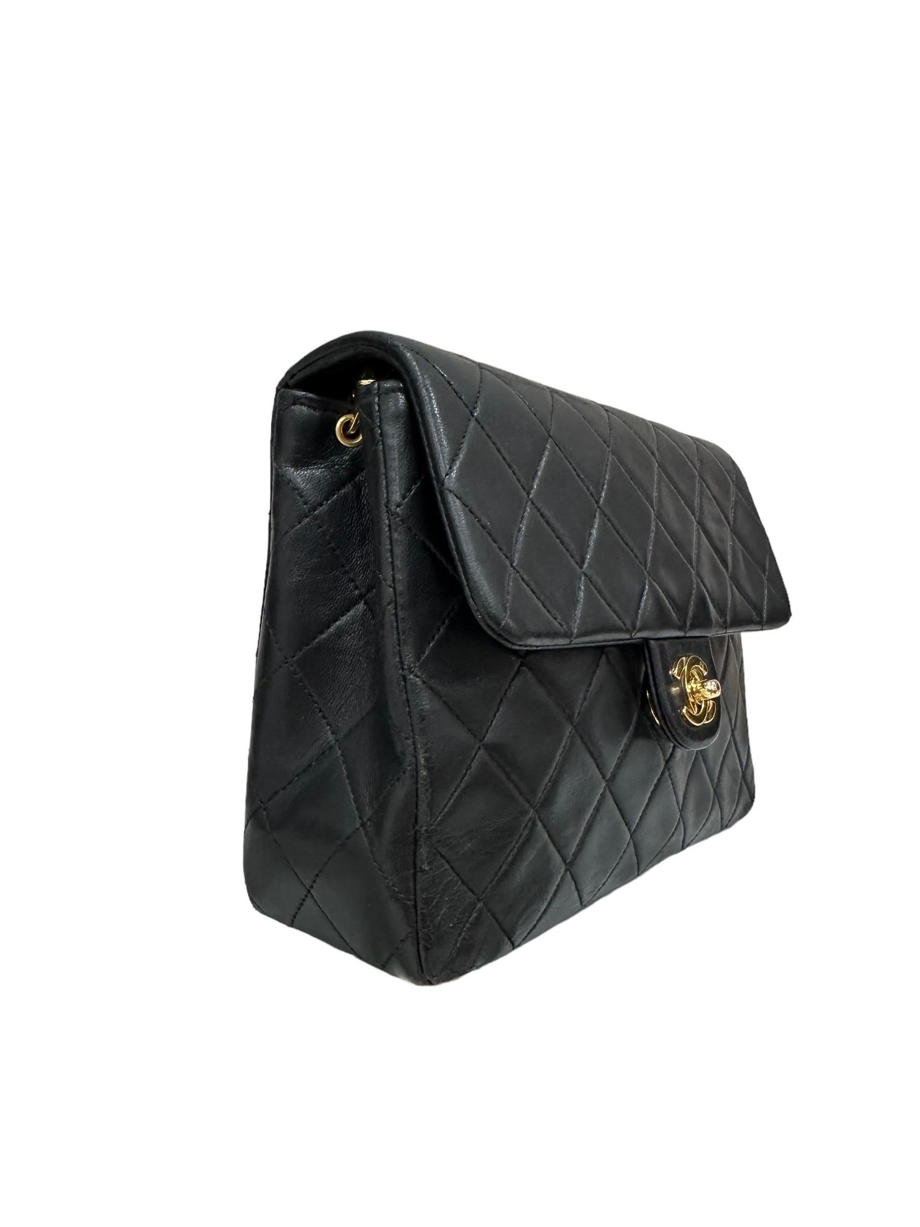 Black 90’ Chanel Timeless Mini Flap Nera Borsa a tracolla For Sale