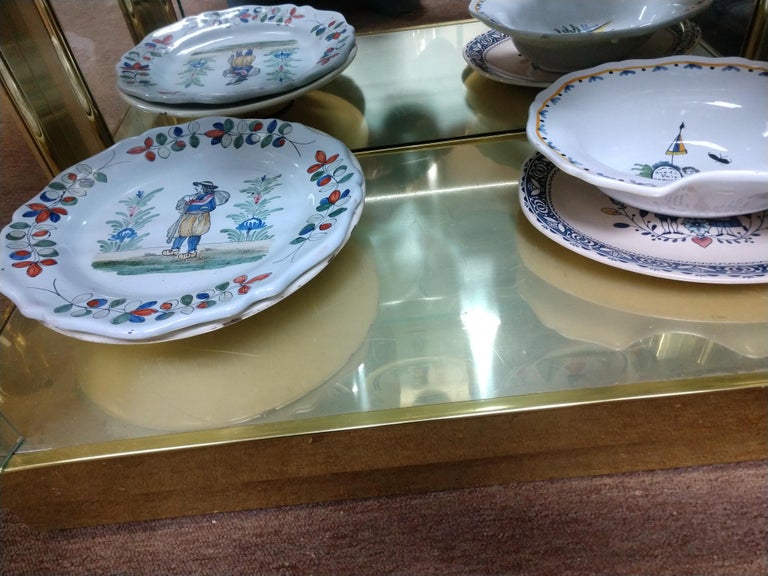 French 90+ Collection of Quimper Faience Antique to 20th Century For Sale