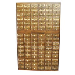 90 Drawer Vintage Library Card Catalogue