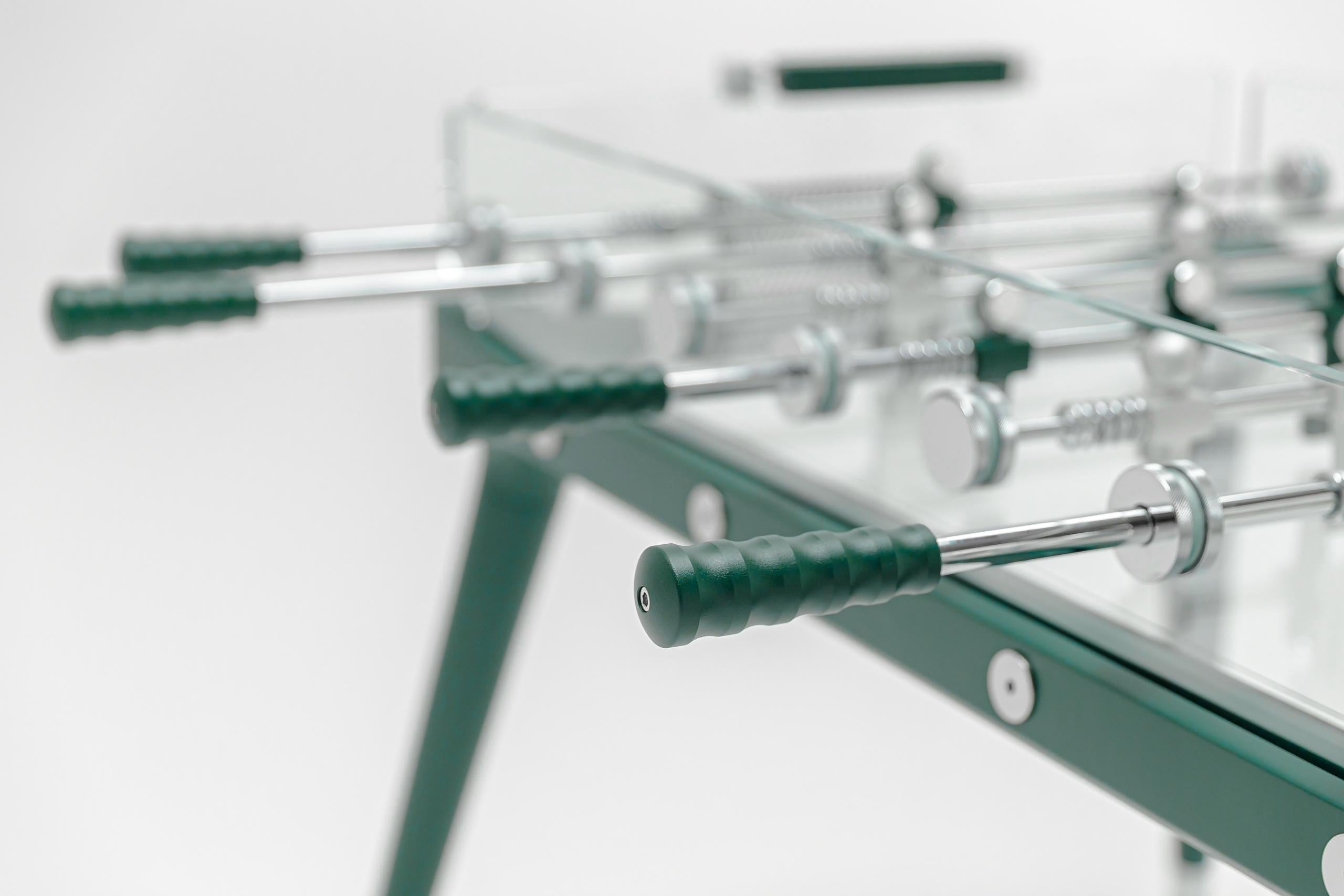 90° Minuto Foosball Table by Teckell in Matte Forest Green 2