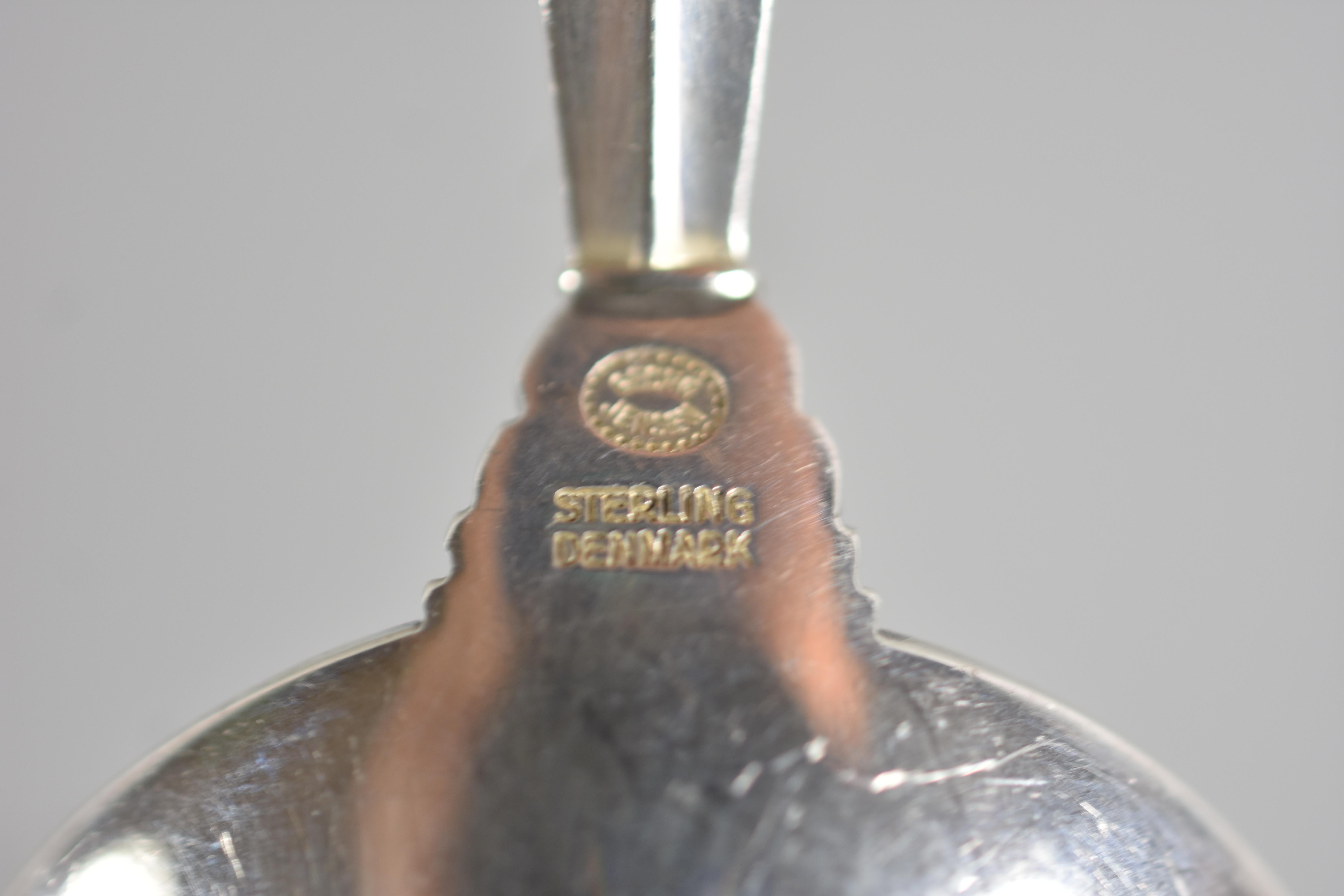 Cubertería de plata de ley de 107 piezas de Georg Jensen Dinamarca, motivo de acanto en venta 6