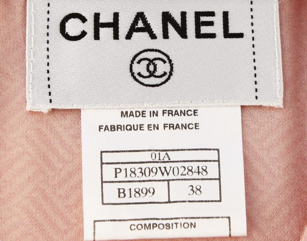 90-s CHANEL PINK DRESS with SEQUINS Size M 2