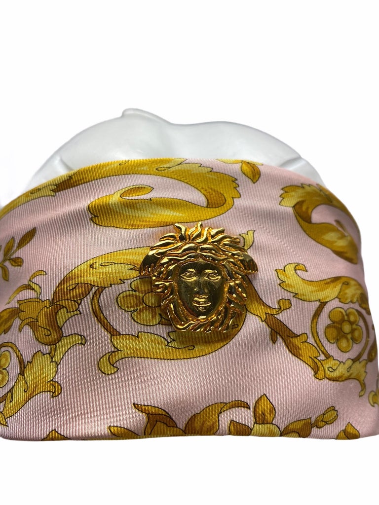 90-s Vintage Gianni Versace Atelier Barocco Scarf Silk with  display picture 2