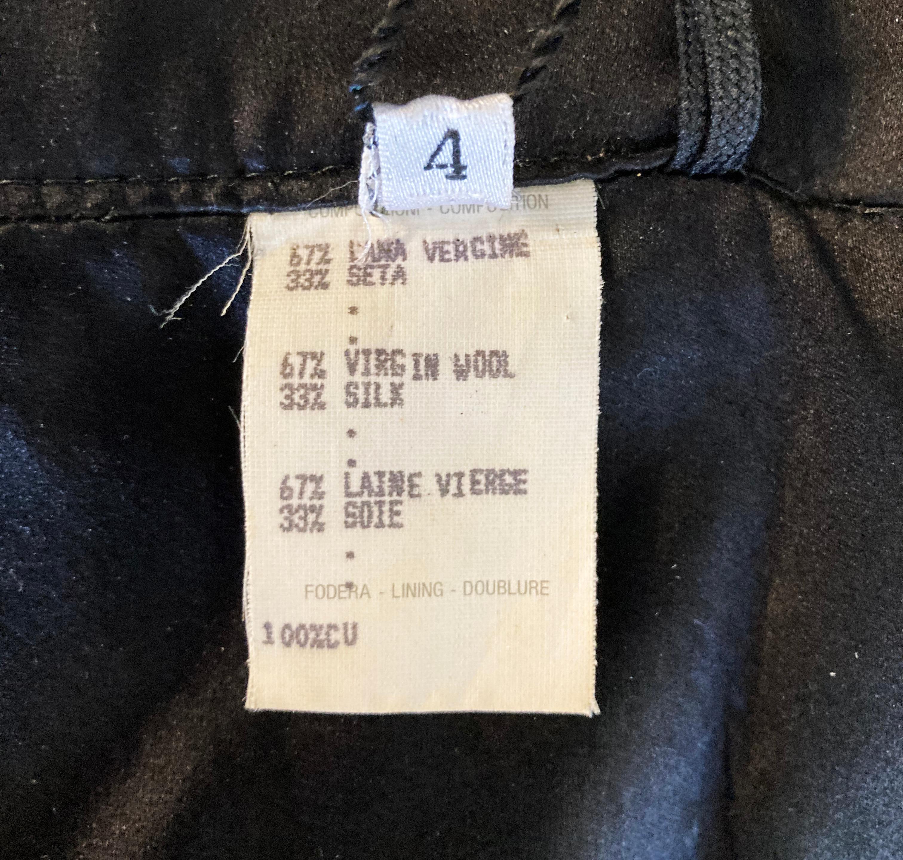 90-s Vintage Gianni Versace Couture Strapless Black Jumpsuit 38 - 2 For Sale 10