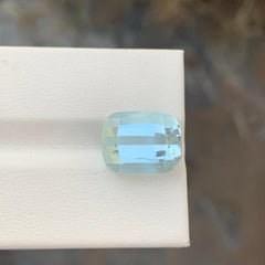 9.00 Carat Natural Loose Aquamarine Cushion Shape Gem For Jewellery Making