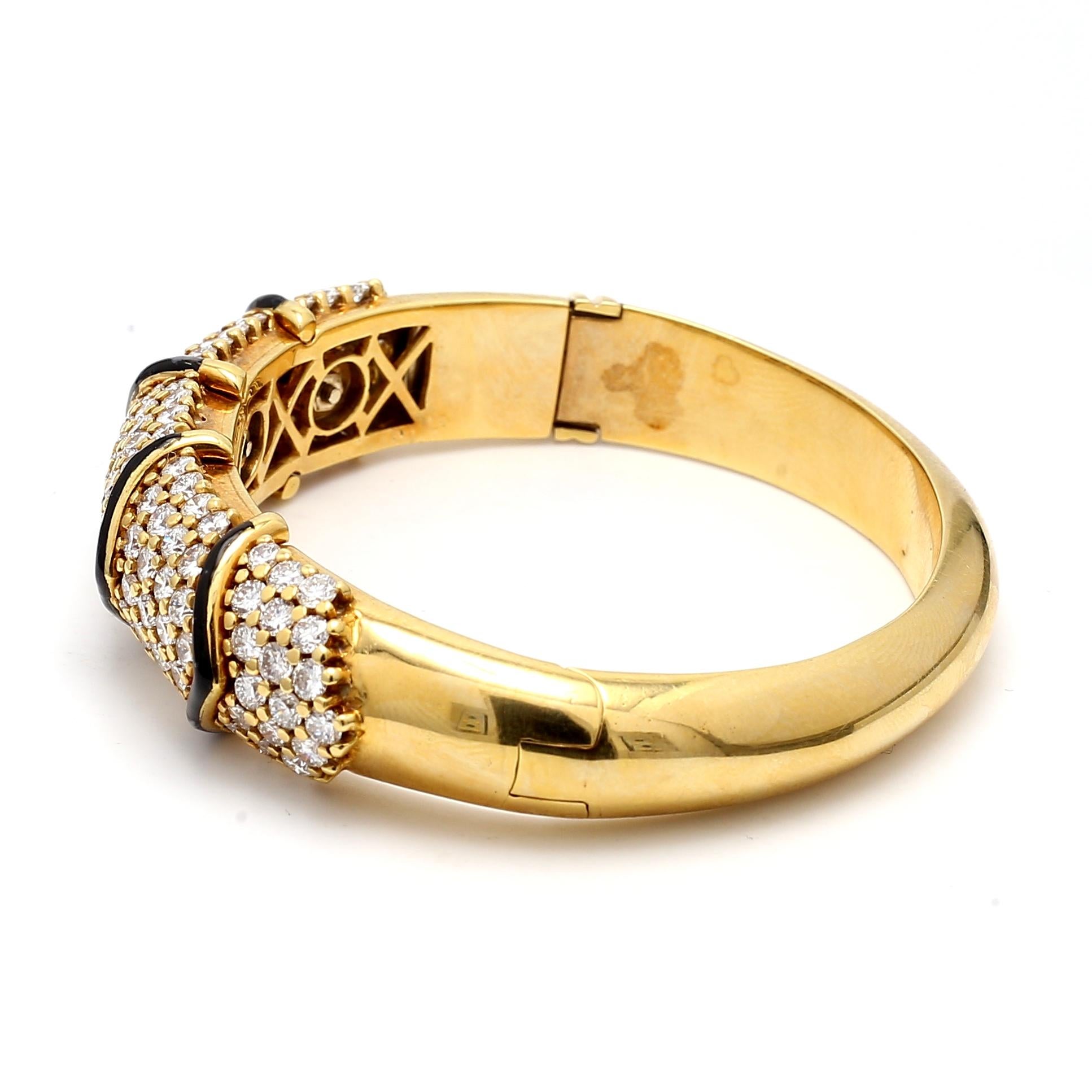 9,00 Carat Round Brilliante Diamond Bracciale in oro giallo 18 carati in vendita 2