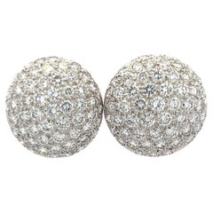 9.00 Carat Round Brilliant G VS1 Diamond Platinum Stud Earrings