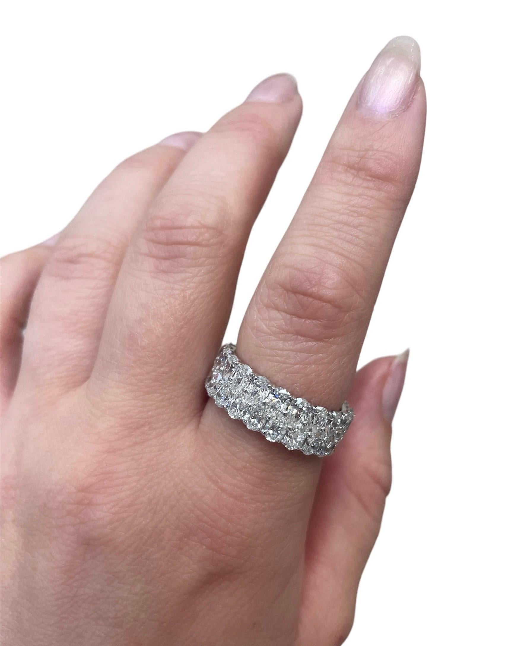 Pear Cut 9.00 Carats Diamond Eternity Band For Sale