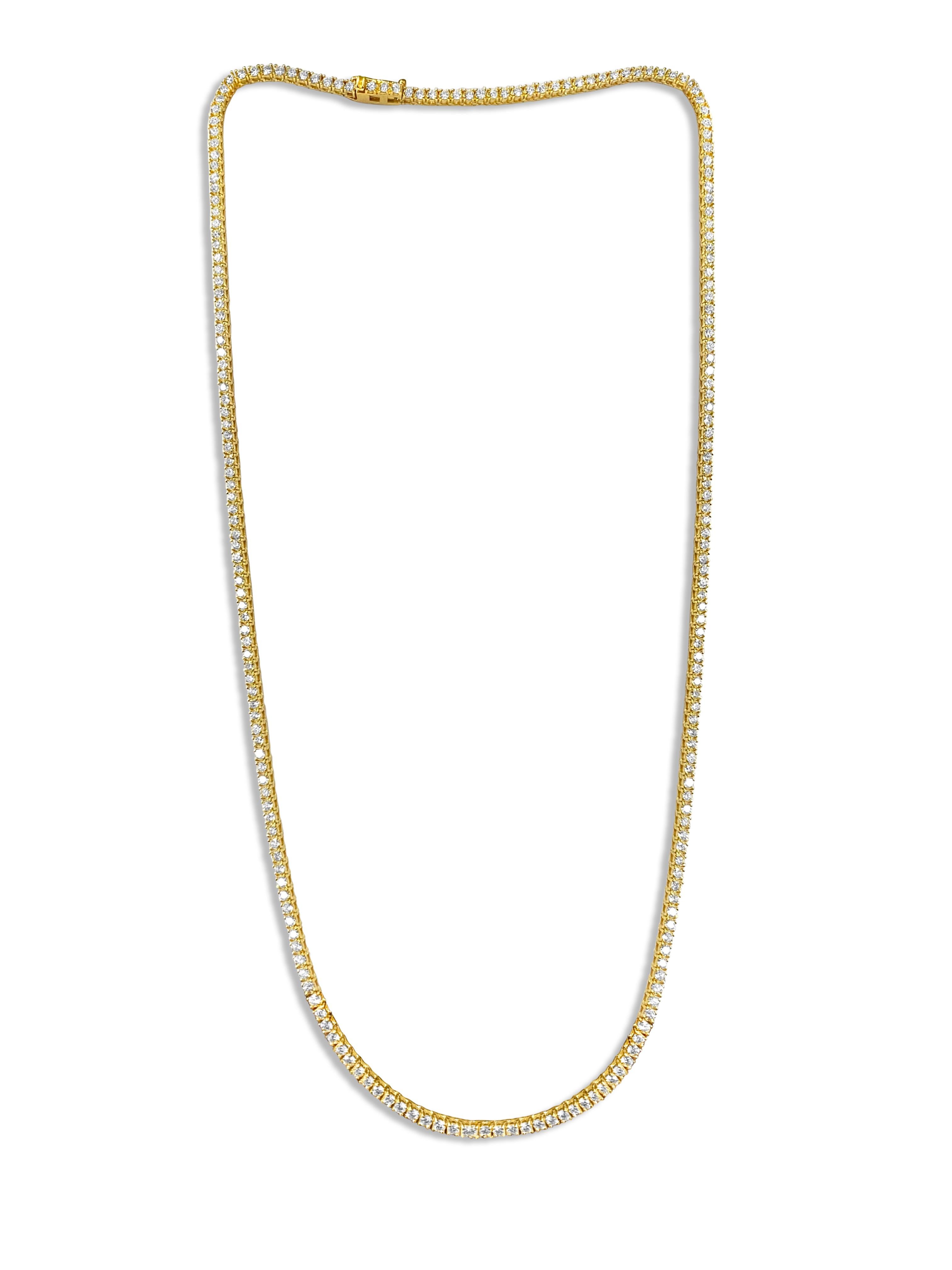 9.00 CT VVS Diamond Tennis Necklace Unisex