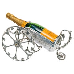 .900 Fineness Silver Champagne Cannon