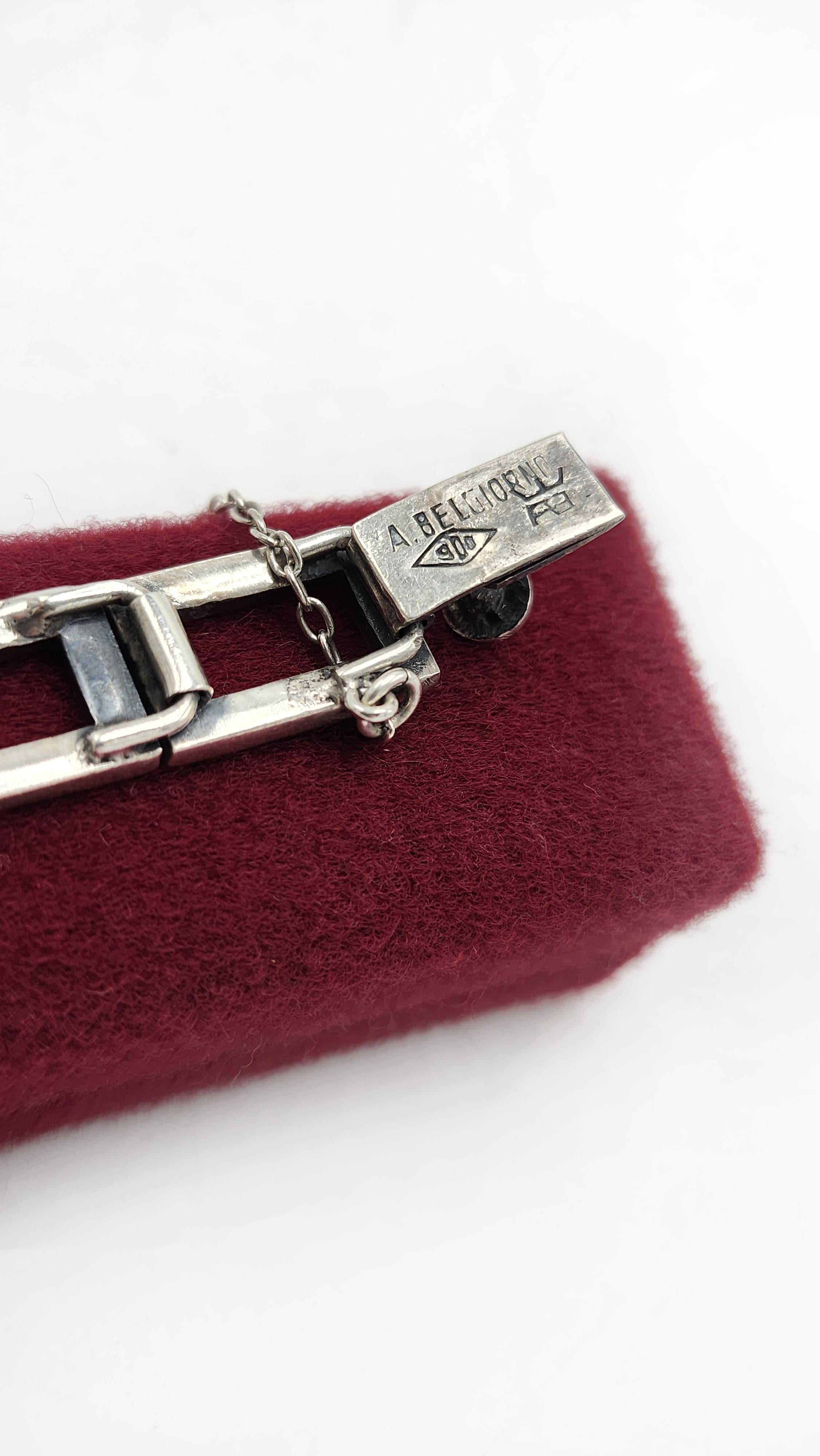 Postmoderno 900 Bracciale in argento del designer Antonio Belgiorno in vendita
