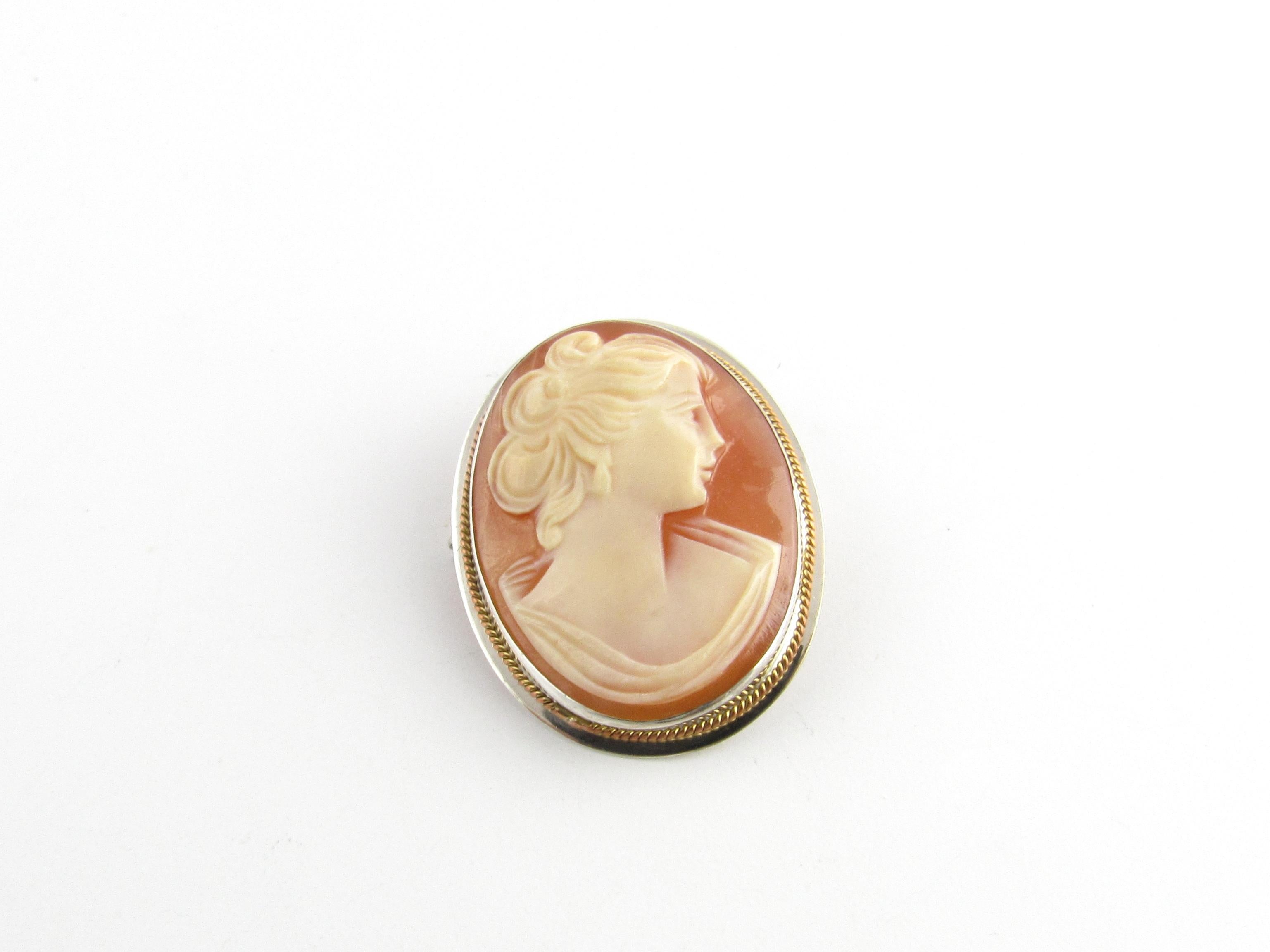 Women's 900 Sterling Silver Cameo Pendant/Pin For Sale