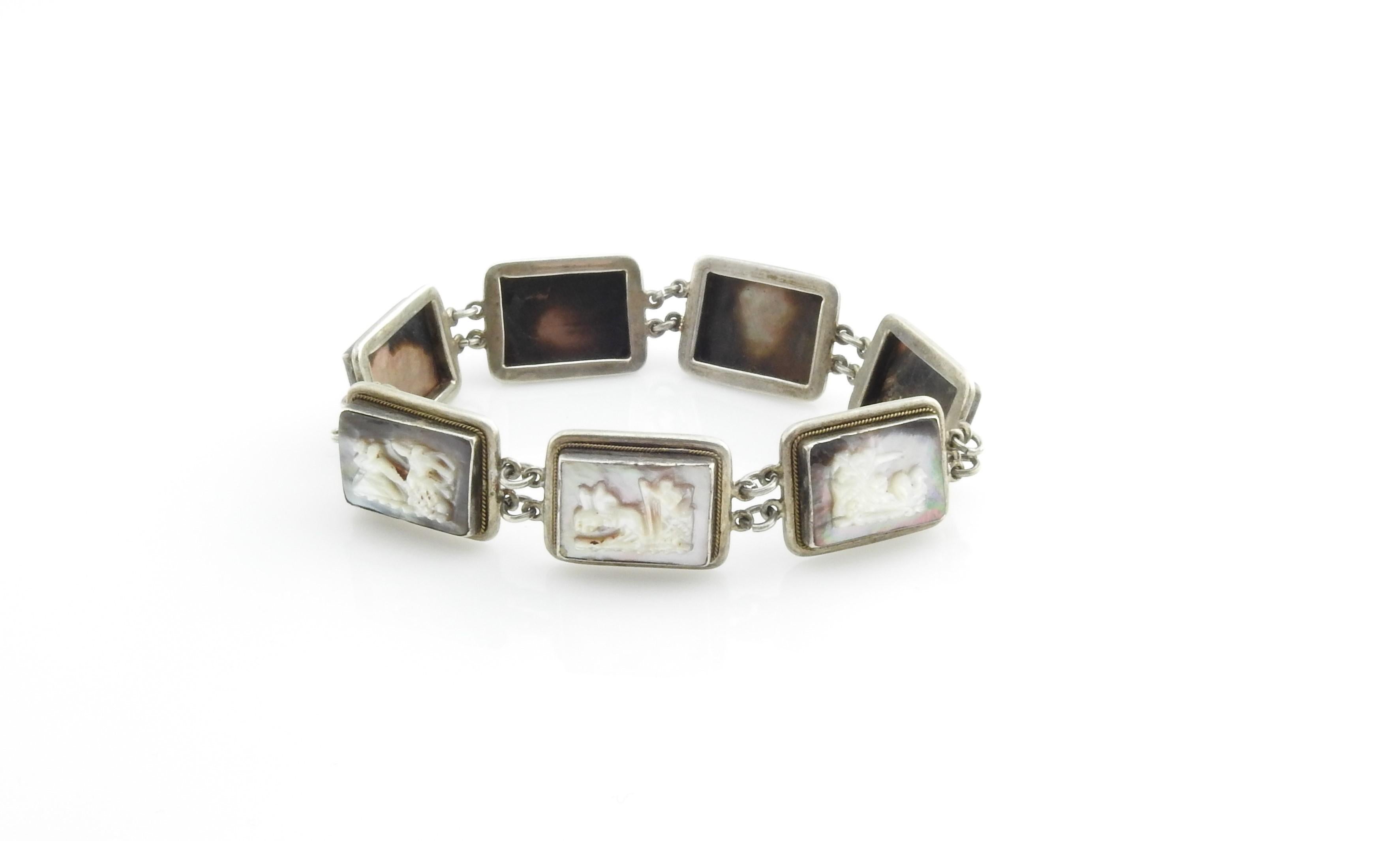 abalone bracelet sterling silver