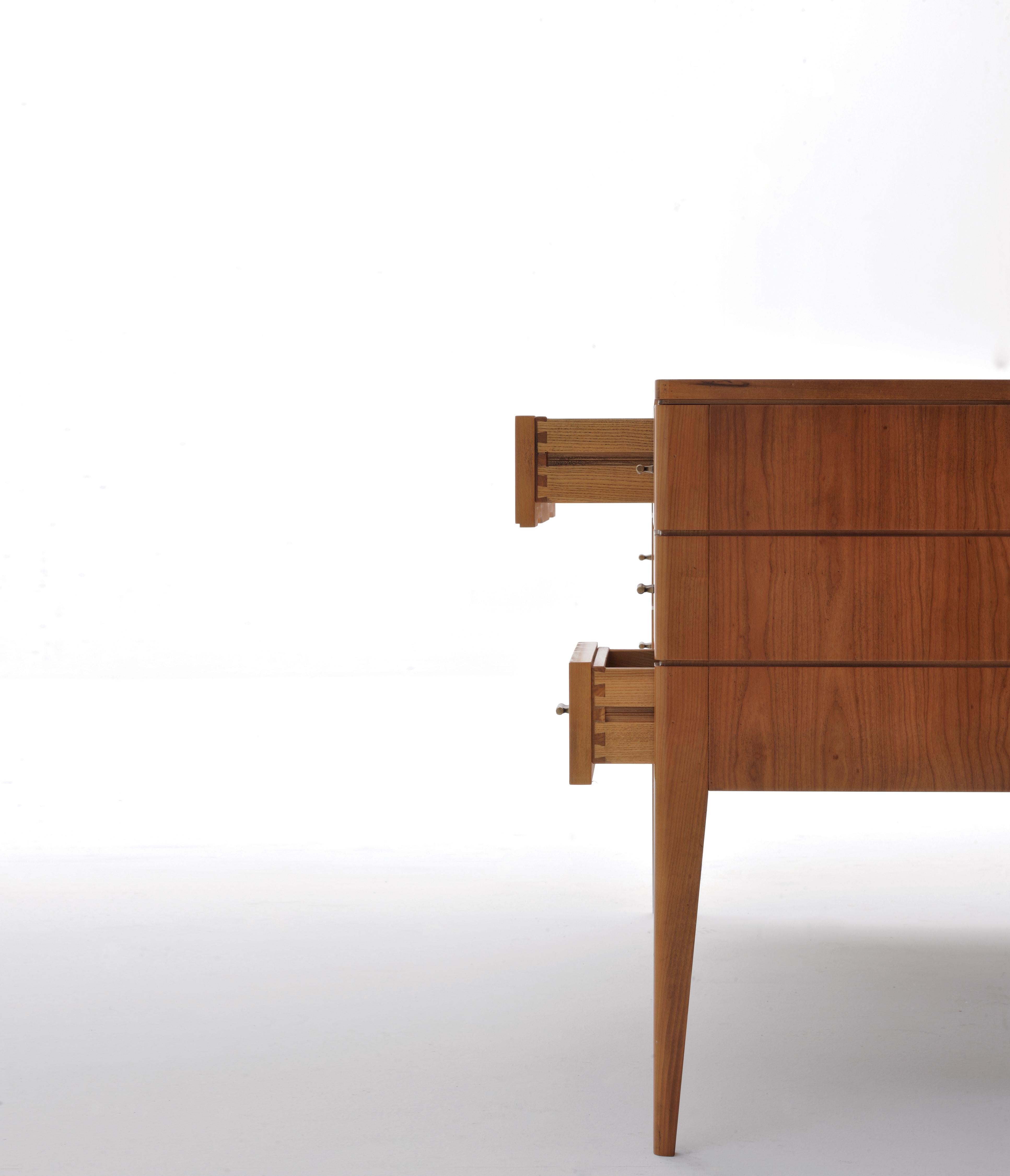 Hand-Crafted '900 Style Wooden Desk in Cherrywood by Morelato