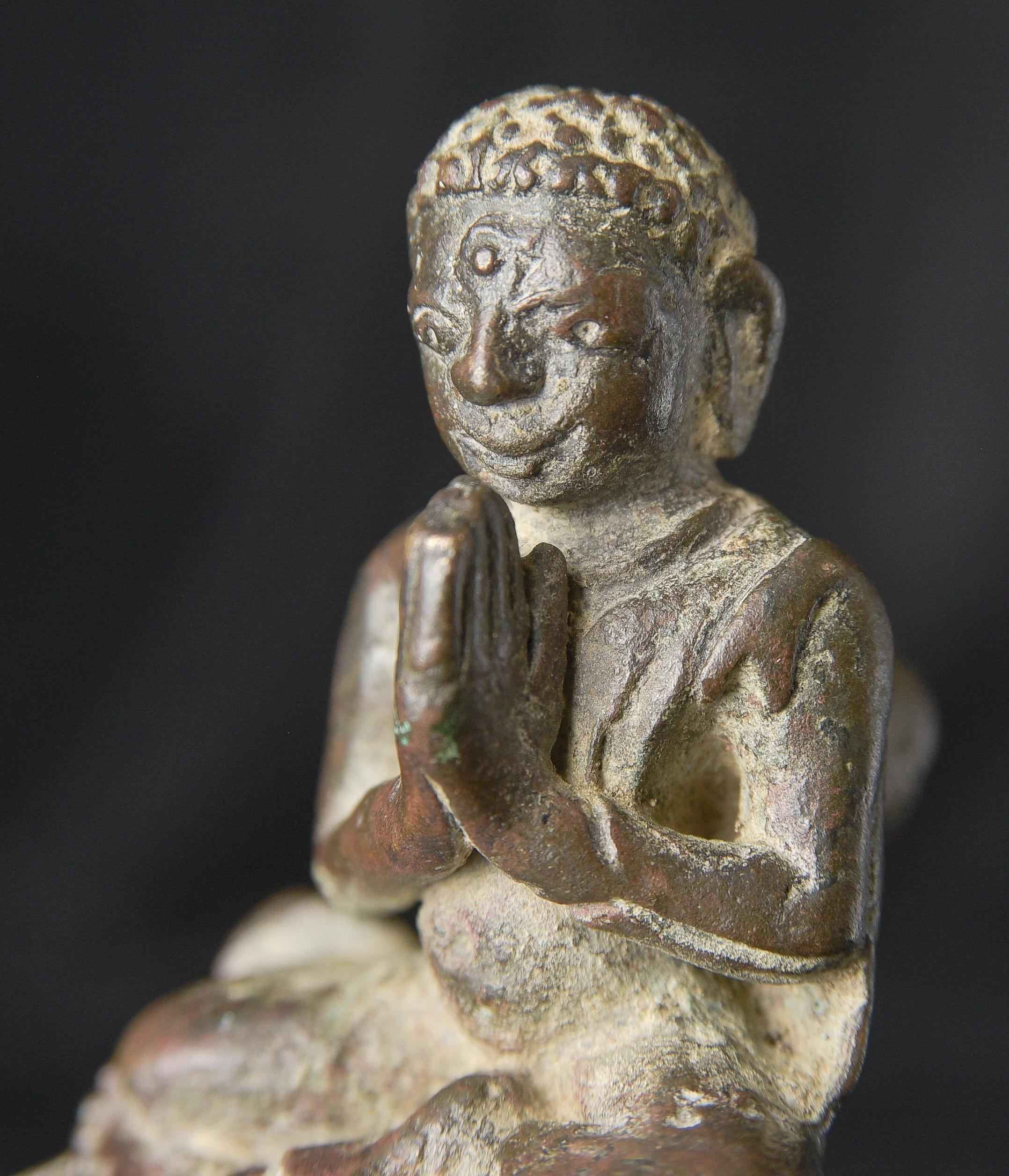 Moine birman de 900 ans en fonte massive, 10705 en vente 3