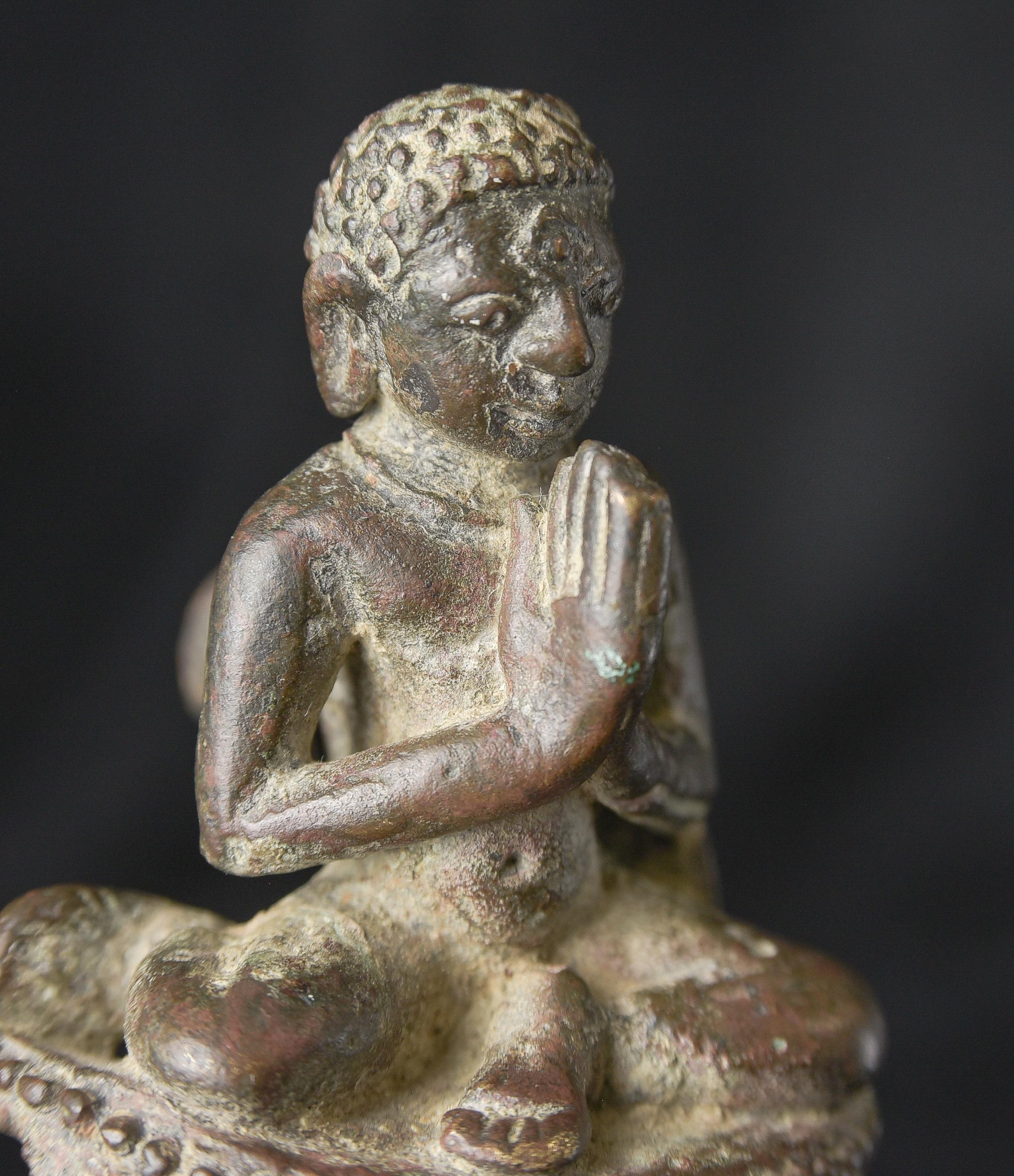 Moine birman de 900 ans en fonte massive, 10705 en vente 4