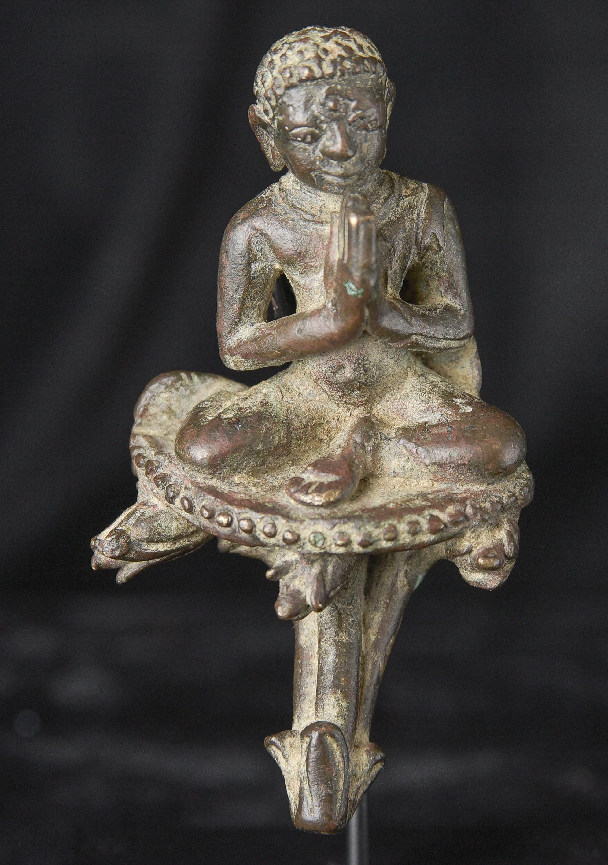 Moine birman de 900 ans en fonte massive, 10705 Bon état - En vente à Ukiah, CA