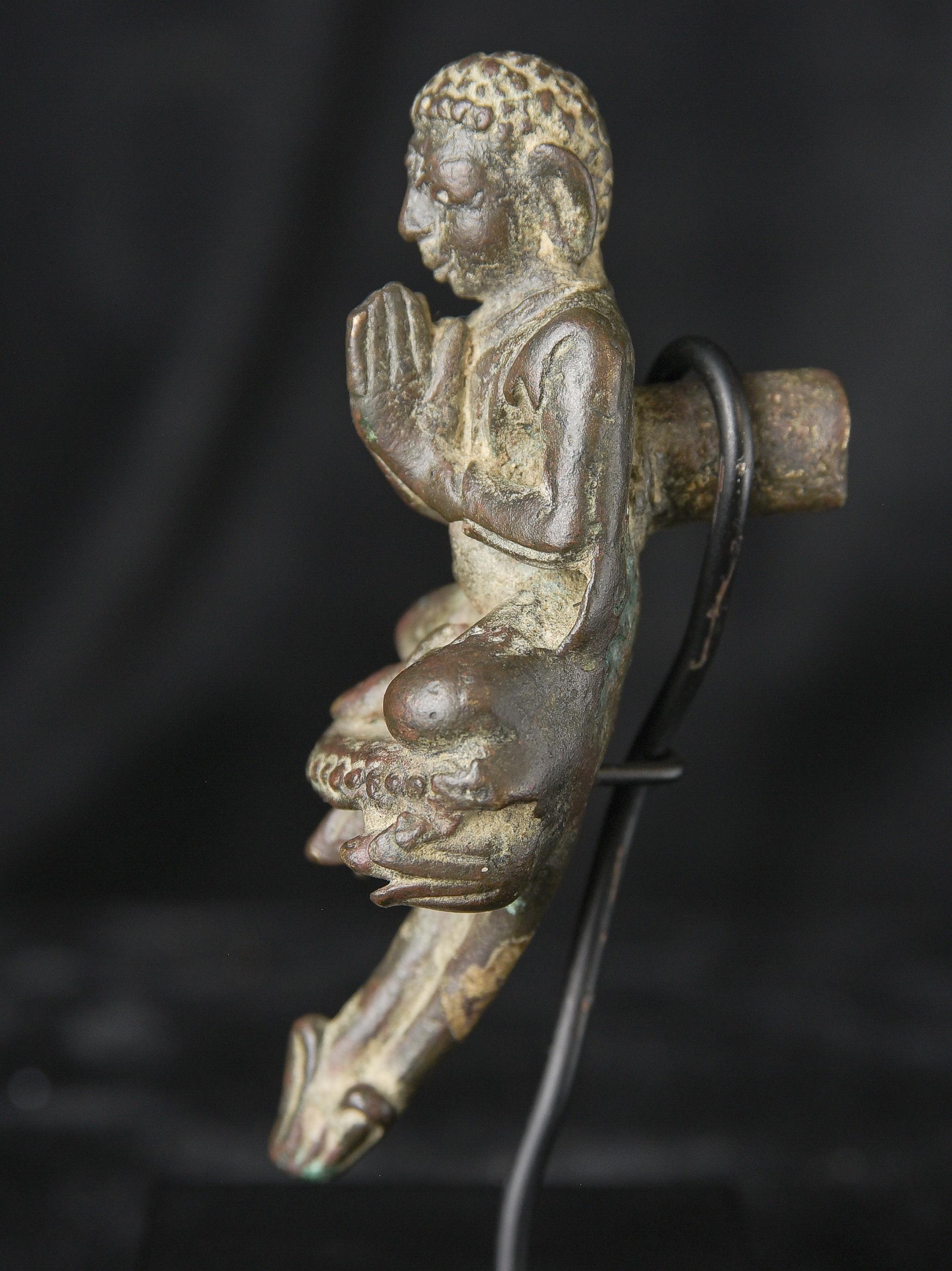 Bronze Moine birman de 900 ans en fonte massive, 10705 en vente