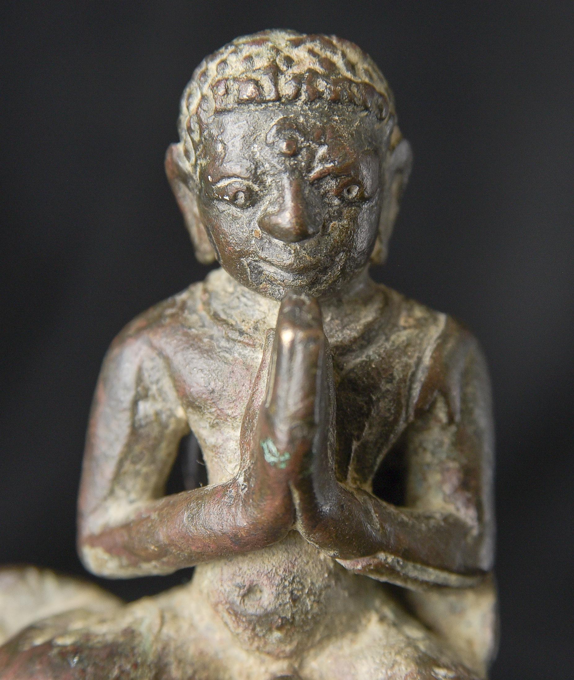 Moine birman de 900 ans en fonte massive, 10705 en vente 2