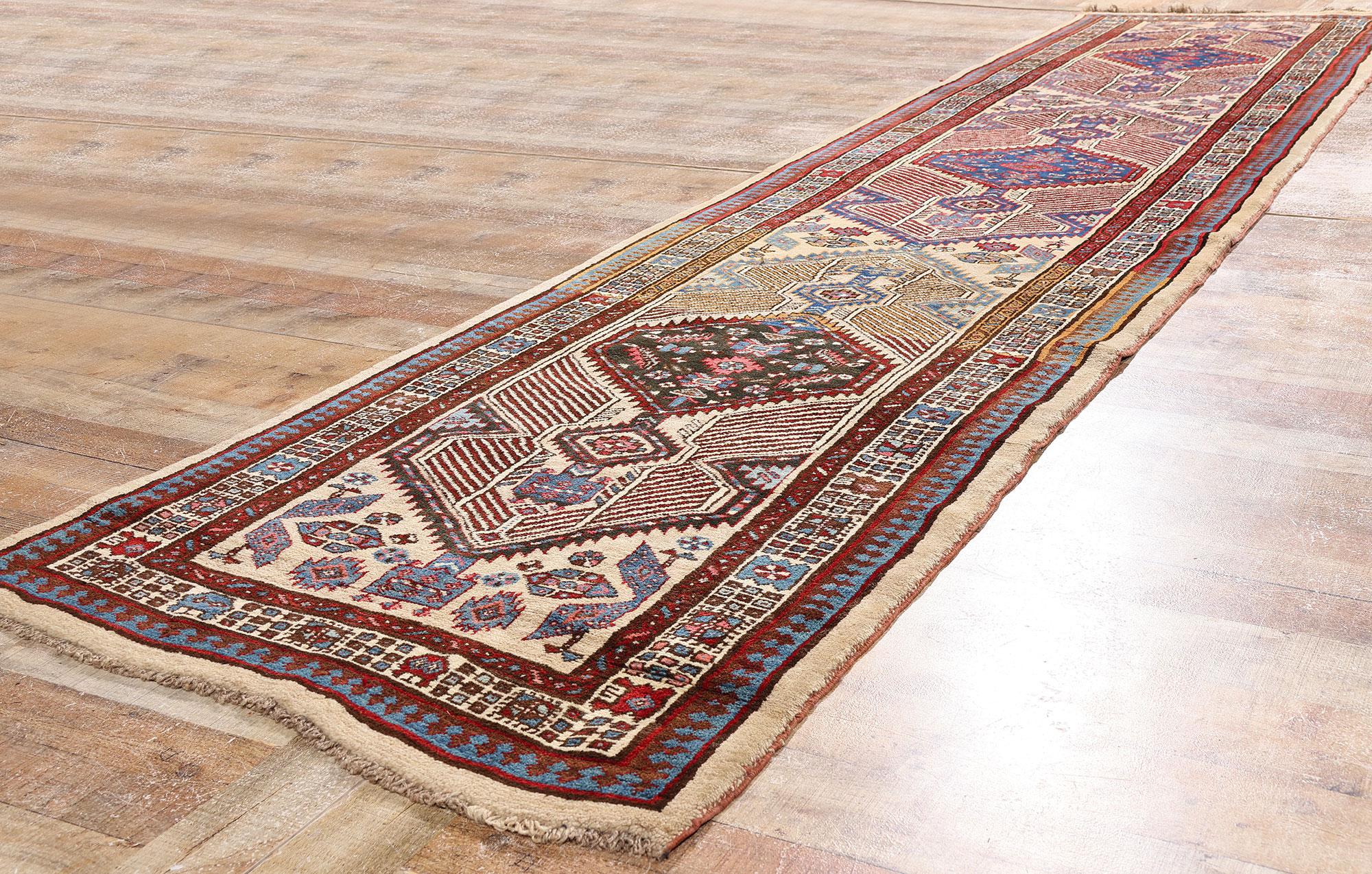 90035 Antique Persian Sarab Rug Runner, 03'04 x 14'09 For Sale 1