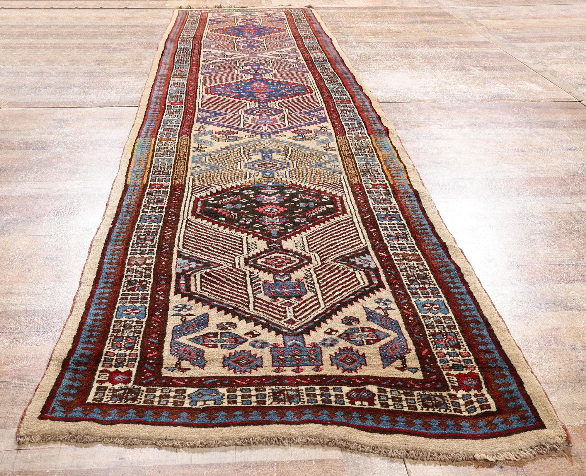 90035 Antique Persian Sarab Rug Runner, 03'04 x 14'09 For Sale 2