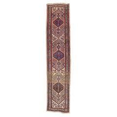 90035 Antique Persian Sarab Rug Runner, 03'04 x 14'09